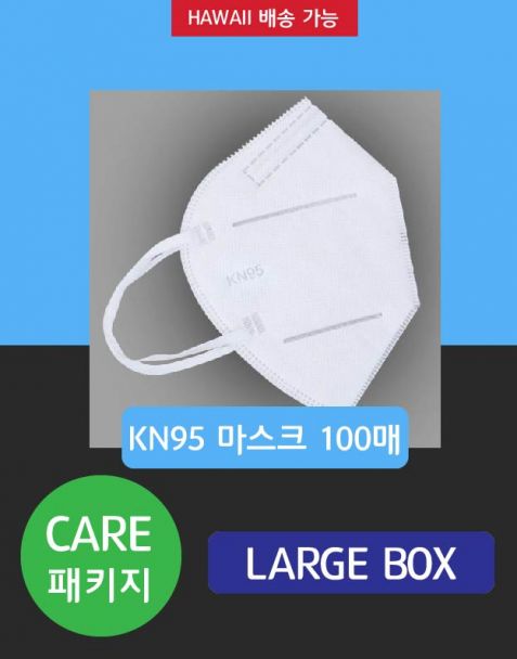 [하와이배송] KN95 마스크 100장 LARGE BOX